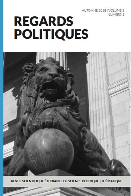 Regards politiques cover vol2 no 1