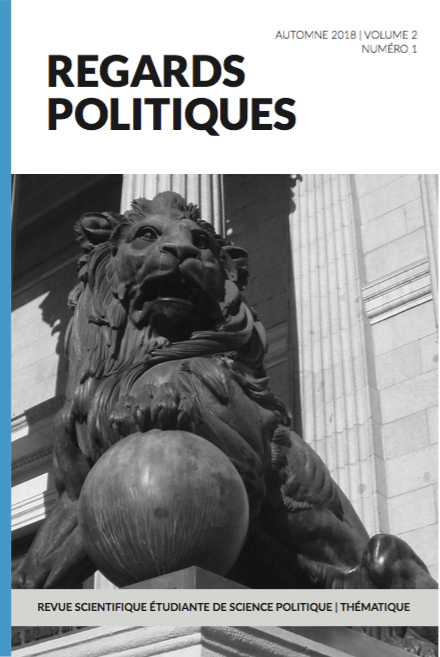 Regards politiques cover vol2 no 1